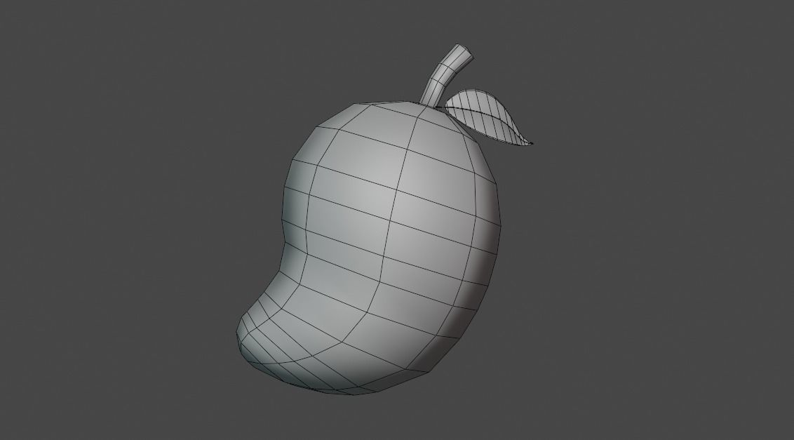 Fruit Low-poly 3D model_6