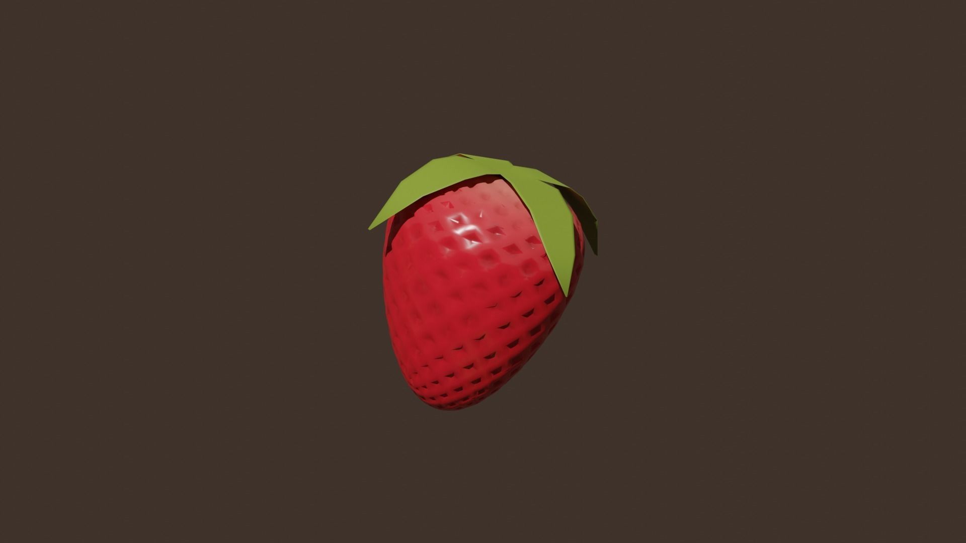 Fruit Low-poly 3D model_16