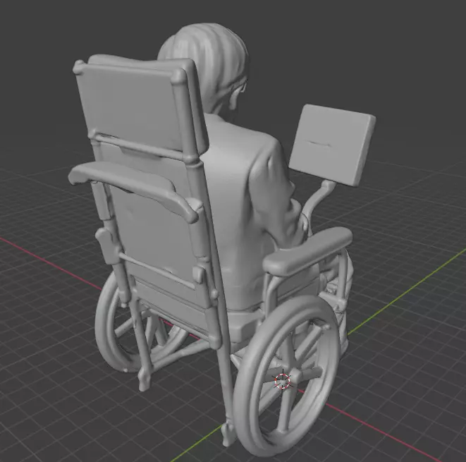Stephen Hawking 3D print model_24