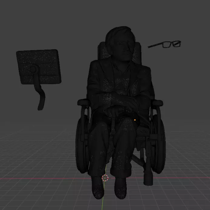 Stephen Hawking 3D print model_17
