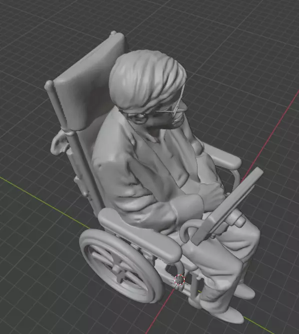 Stephen Hawking 3D print model_23