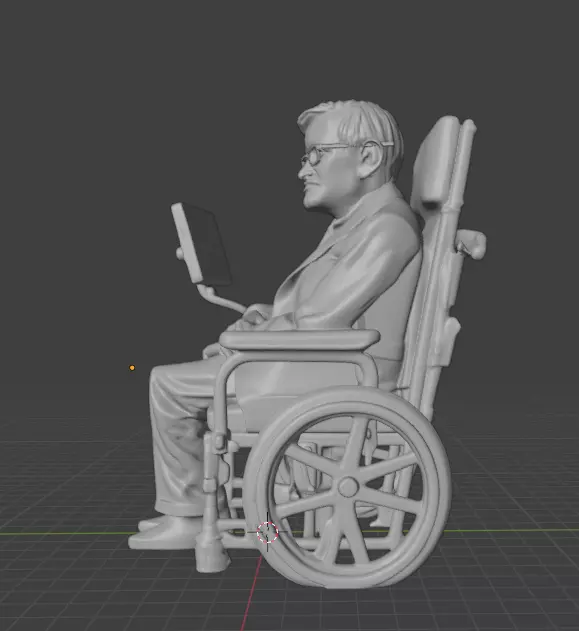 Stephen Hawking 3D print model_2