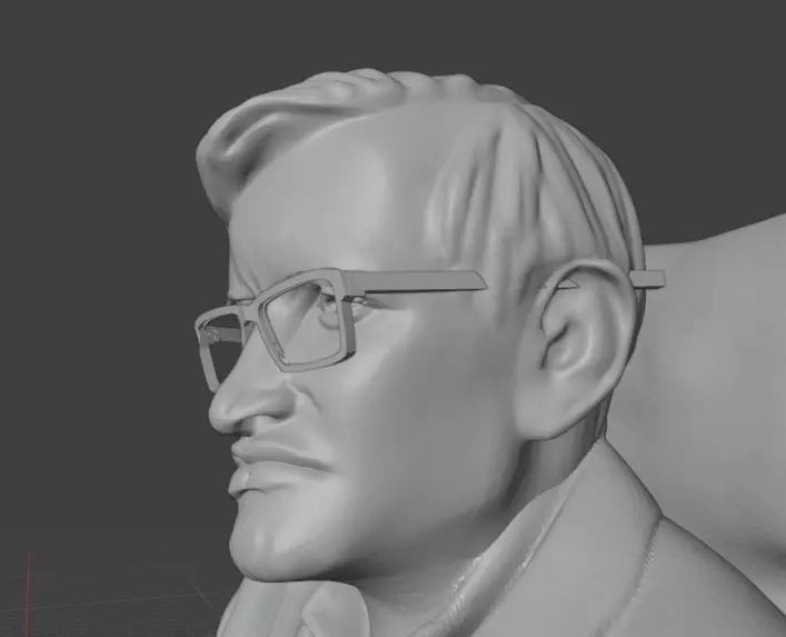 Stephen Hawking 3D print model_12