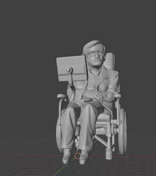 Stephen Hawking 3D print model_5