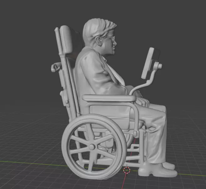 Stephen Hawking 3D print model_22