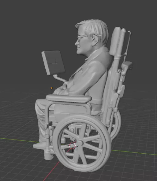 Stephen Hawking 3D print model_1