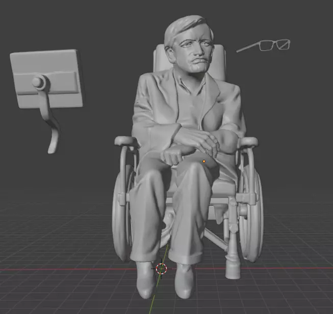 Stephen Hawking 3D print model_16