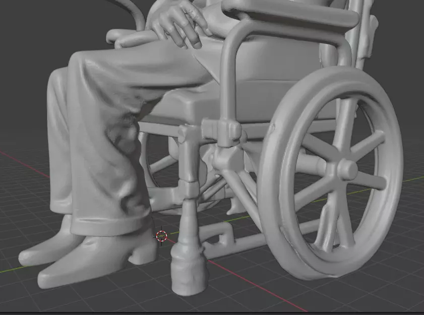 Stephen Hawking 3D print model_8
