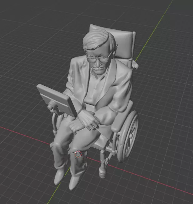 Stephen Hawking 3D print model_6