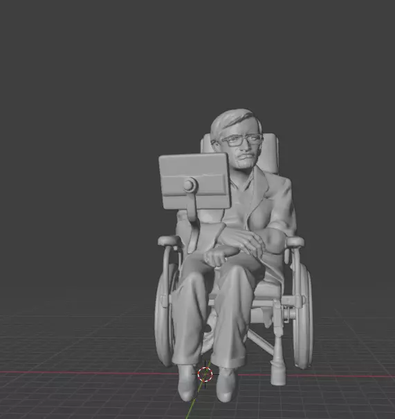Stephen Hawking 3D print model_0