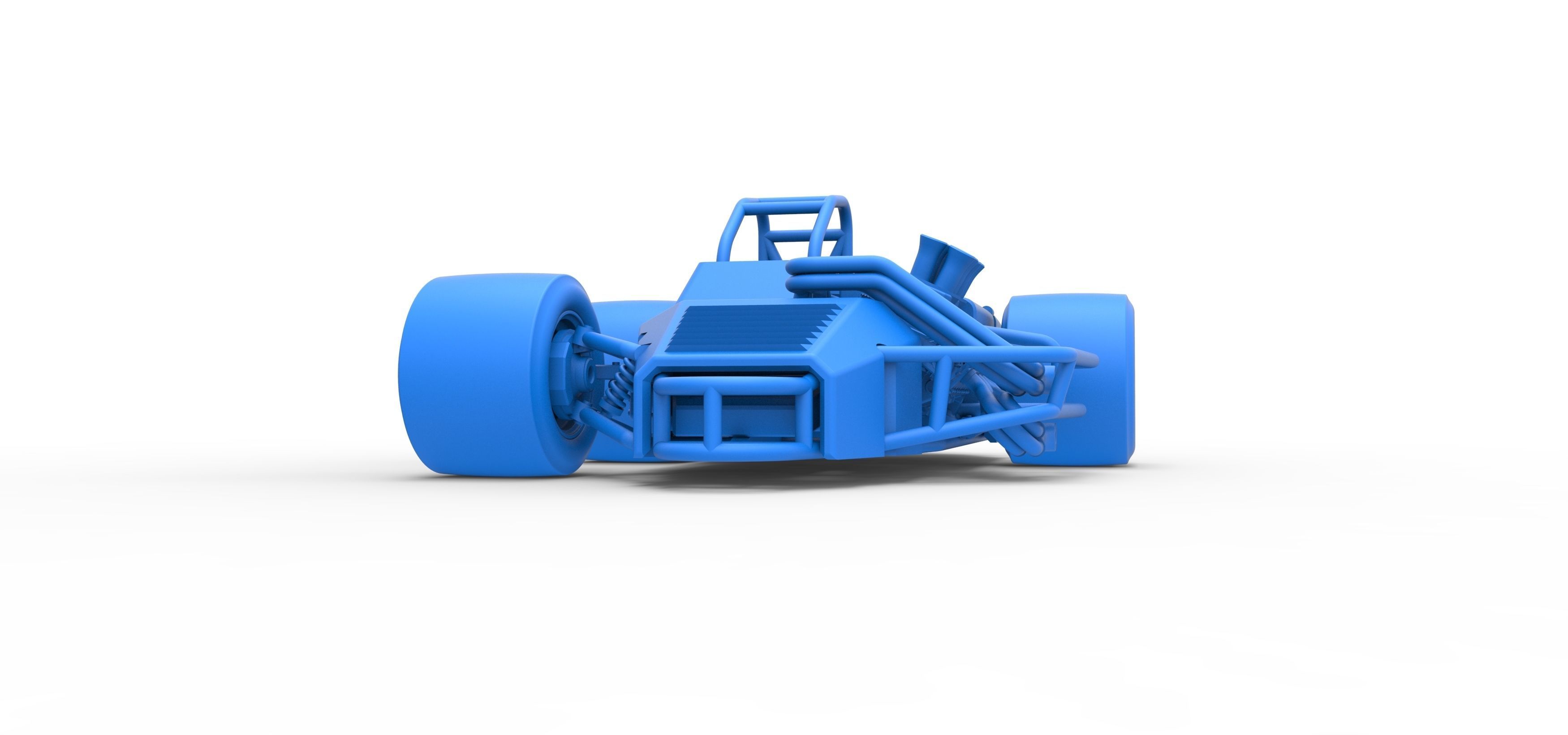 Supermodified 3-to-1 race car Scale 1 to 25 3D print model_29