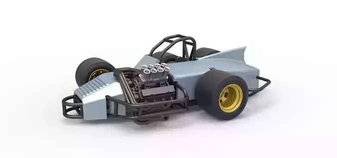 Supermodified 3-to-1 race car Scale 1 to 25