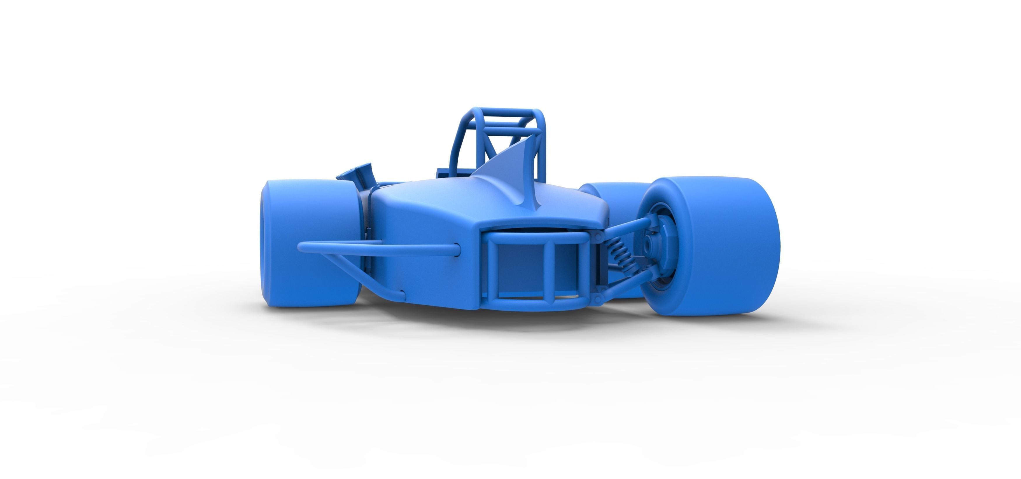 Supermodified 3-to-1 race car Scale 1 to 25 3D print model_38