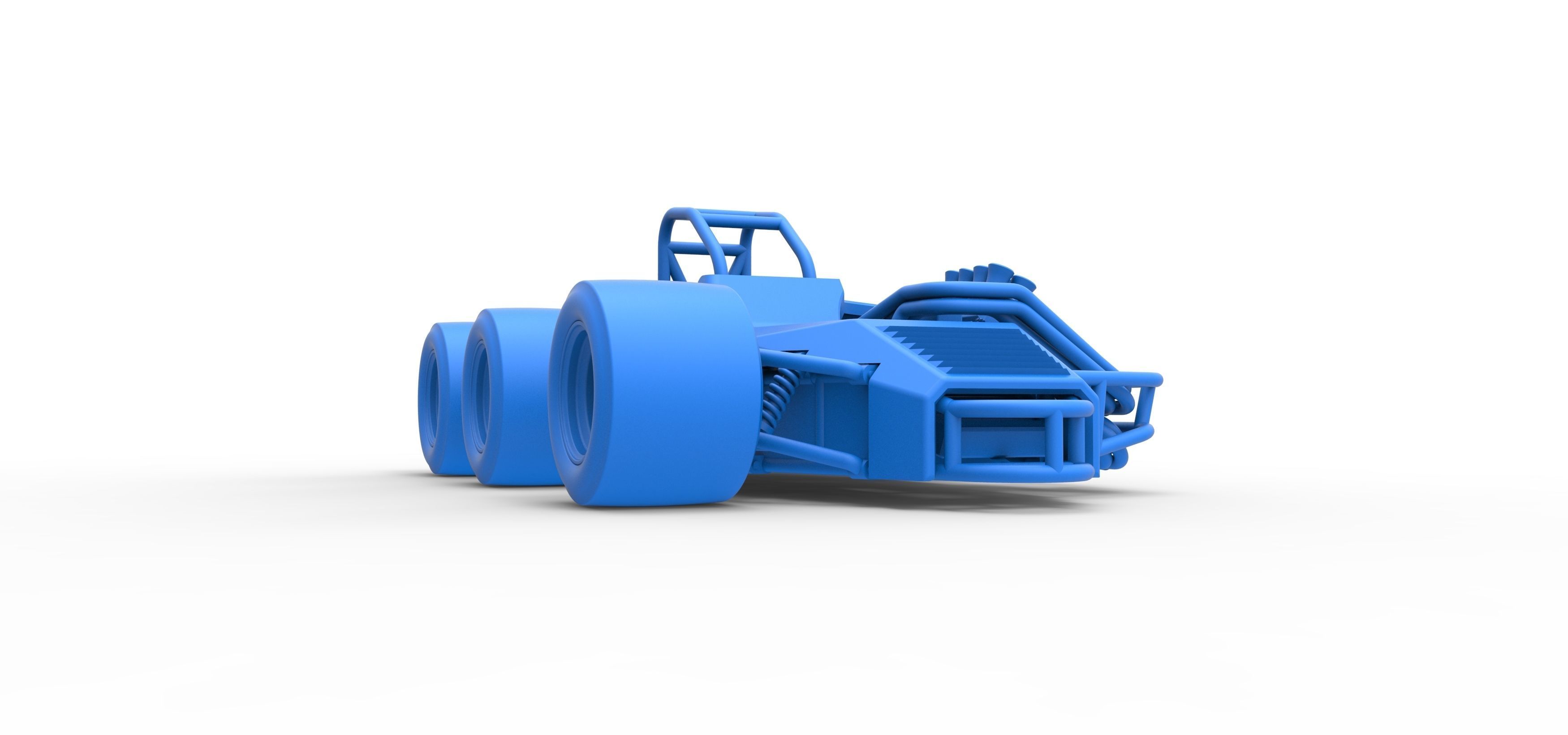 Supermodified 3-to-1 race car Scale 1 to 25 3D print model_48