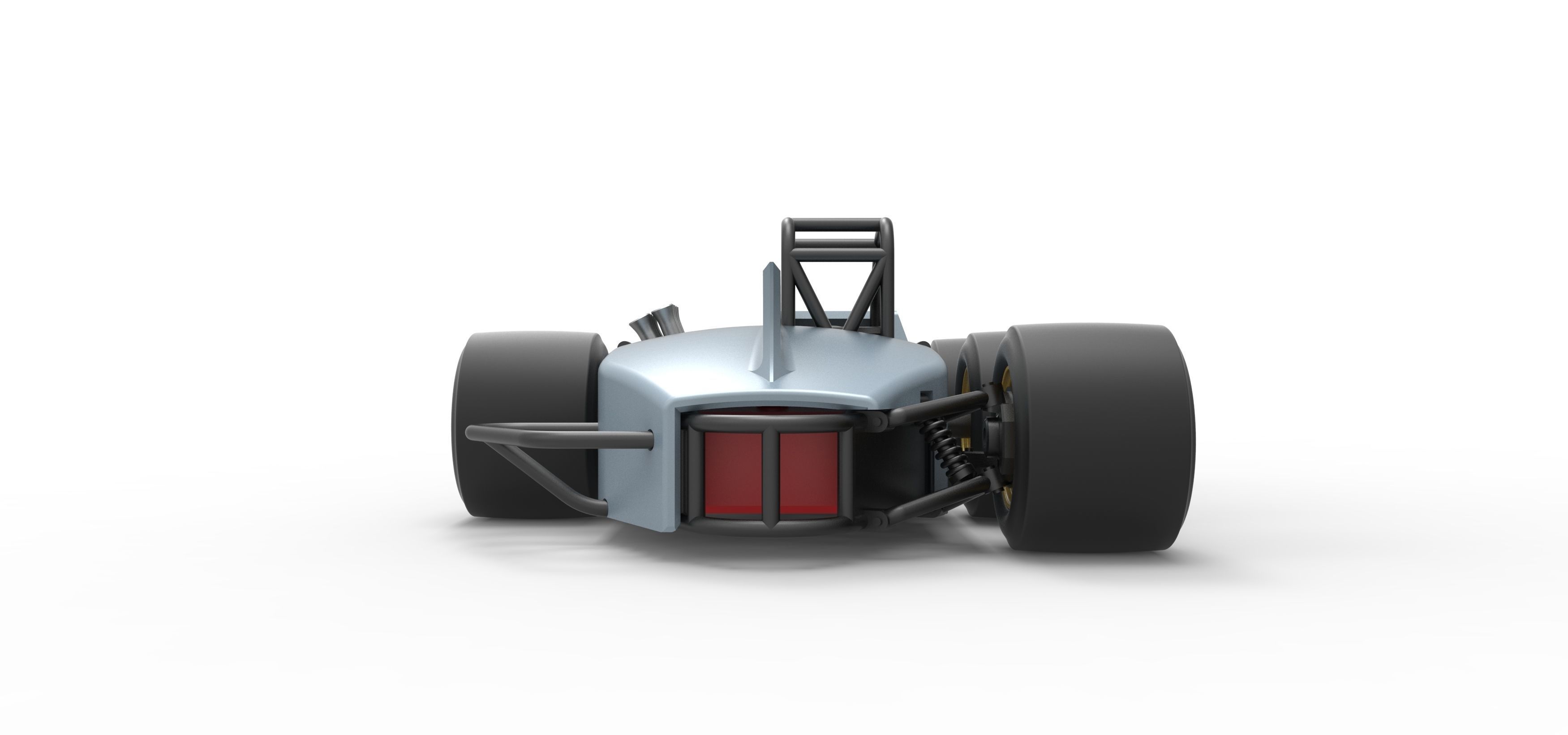 Supermodified 3-to-1 race car Scale 1 to 25 3D print model_16