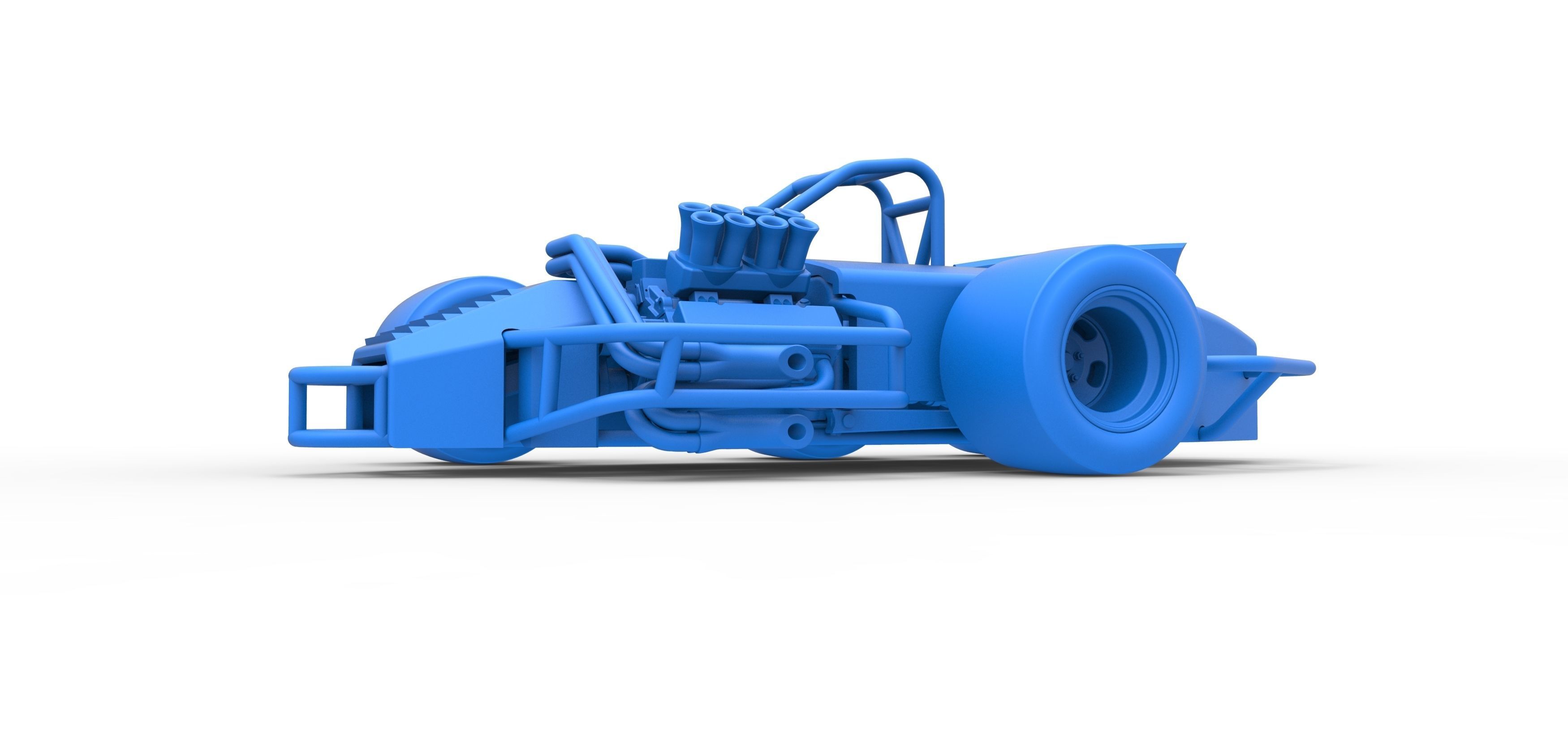 Supermodified 3-to-1 race car Scale 1 to 25 3D print model_26