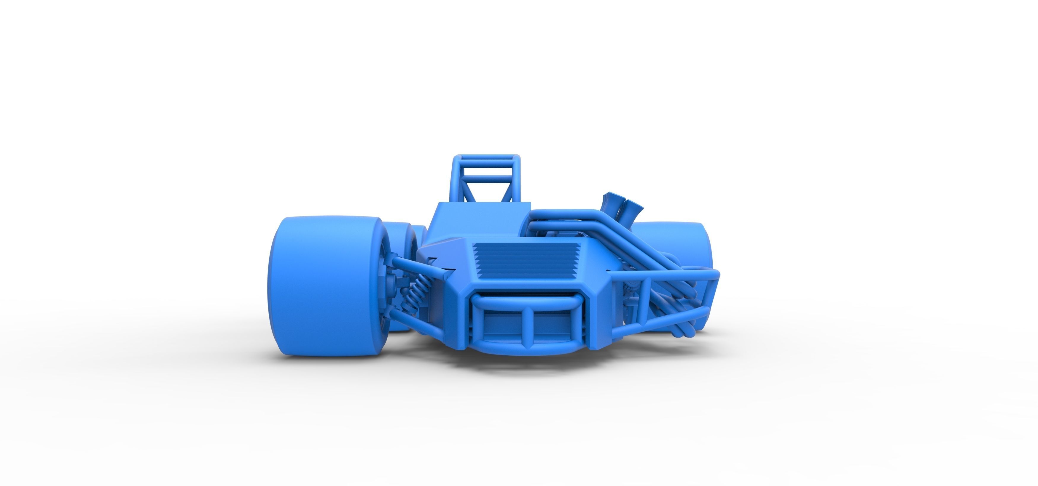 Supermodified 3-to-1 race car Scale 1 to 25 3D print model_31