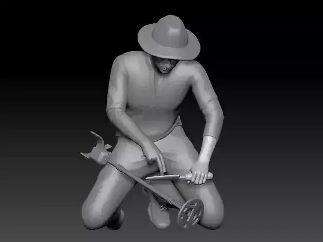 METAL DETECTOR MALE 3 3D print model