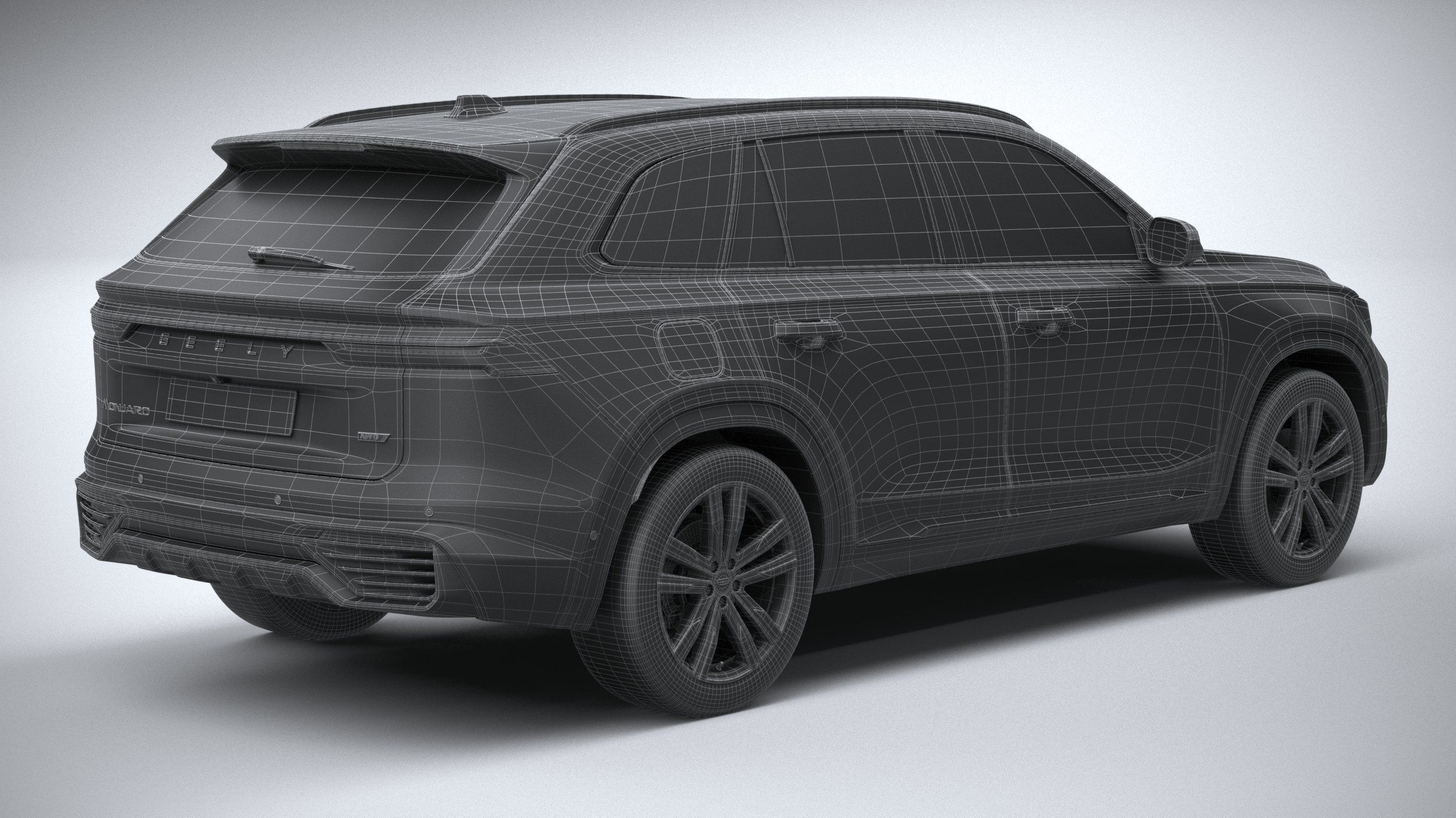 Geely Monjaro 2024 3D model_29