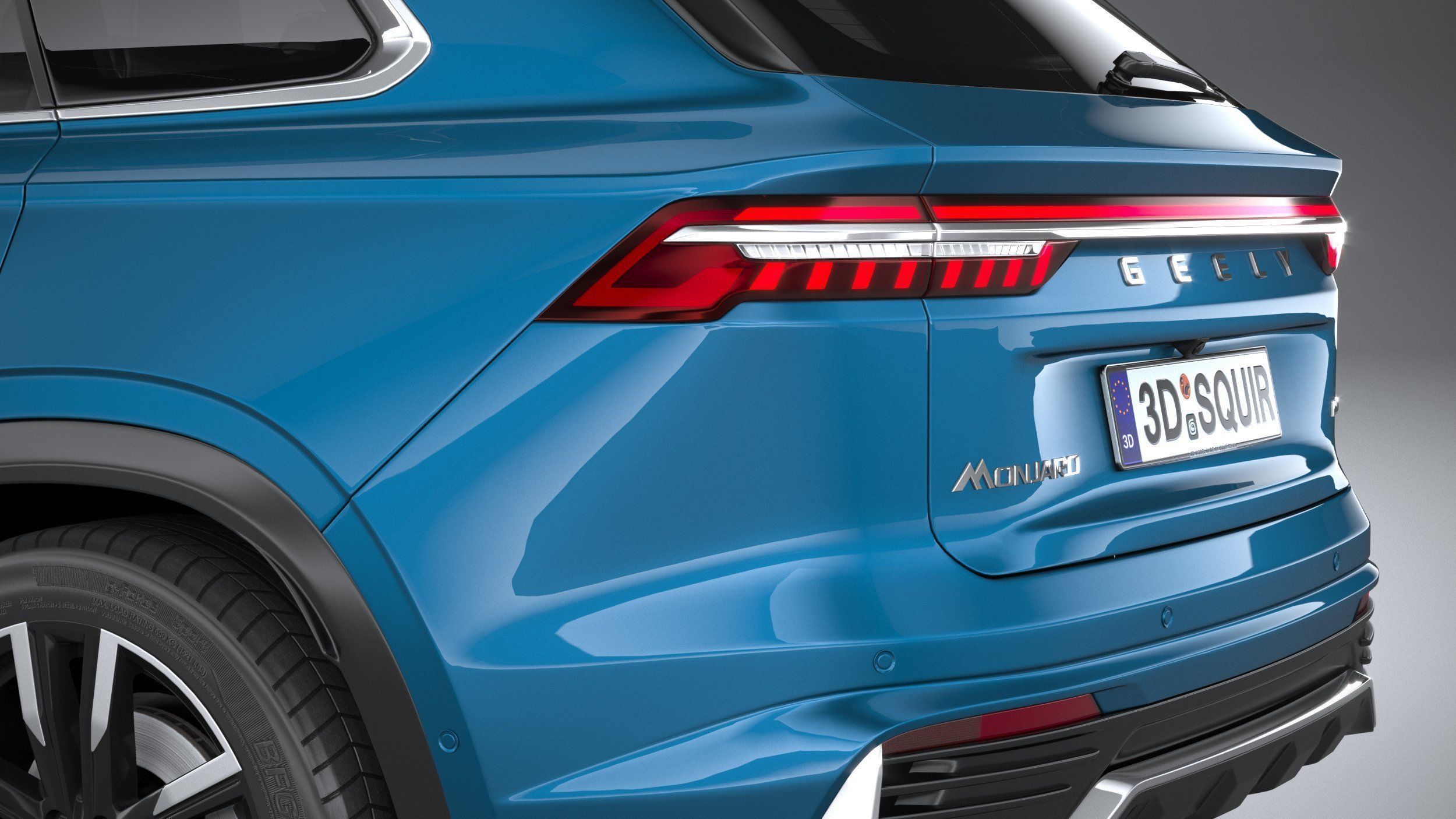 Geely Monjaro 2024 3D model_6