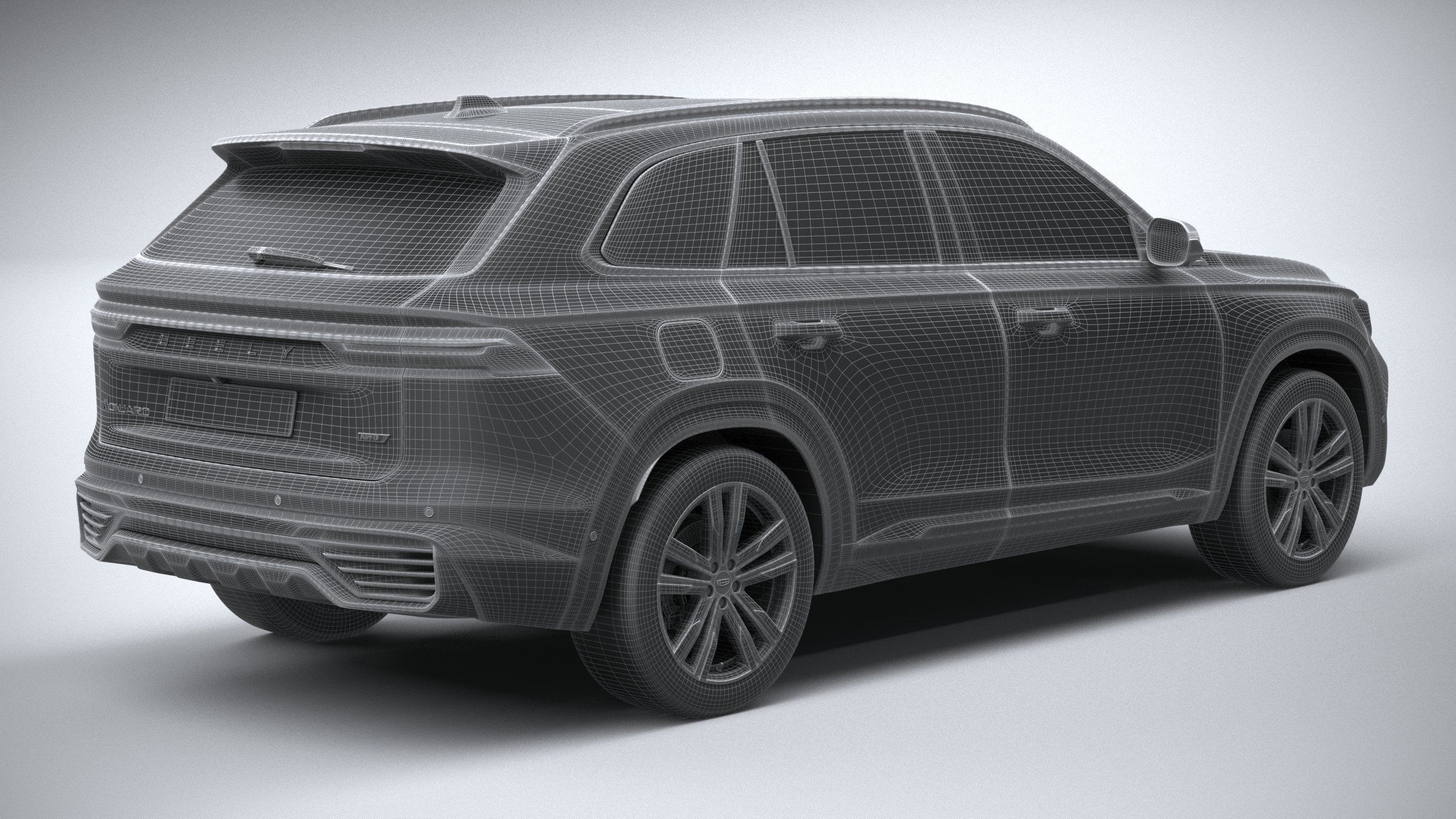 Geely Monjaro 2024 3D model_27