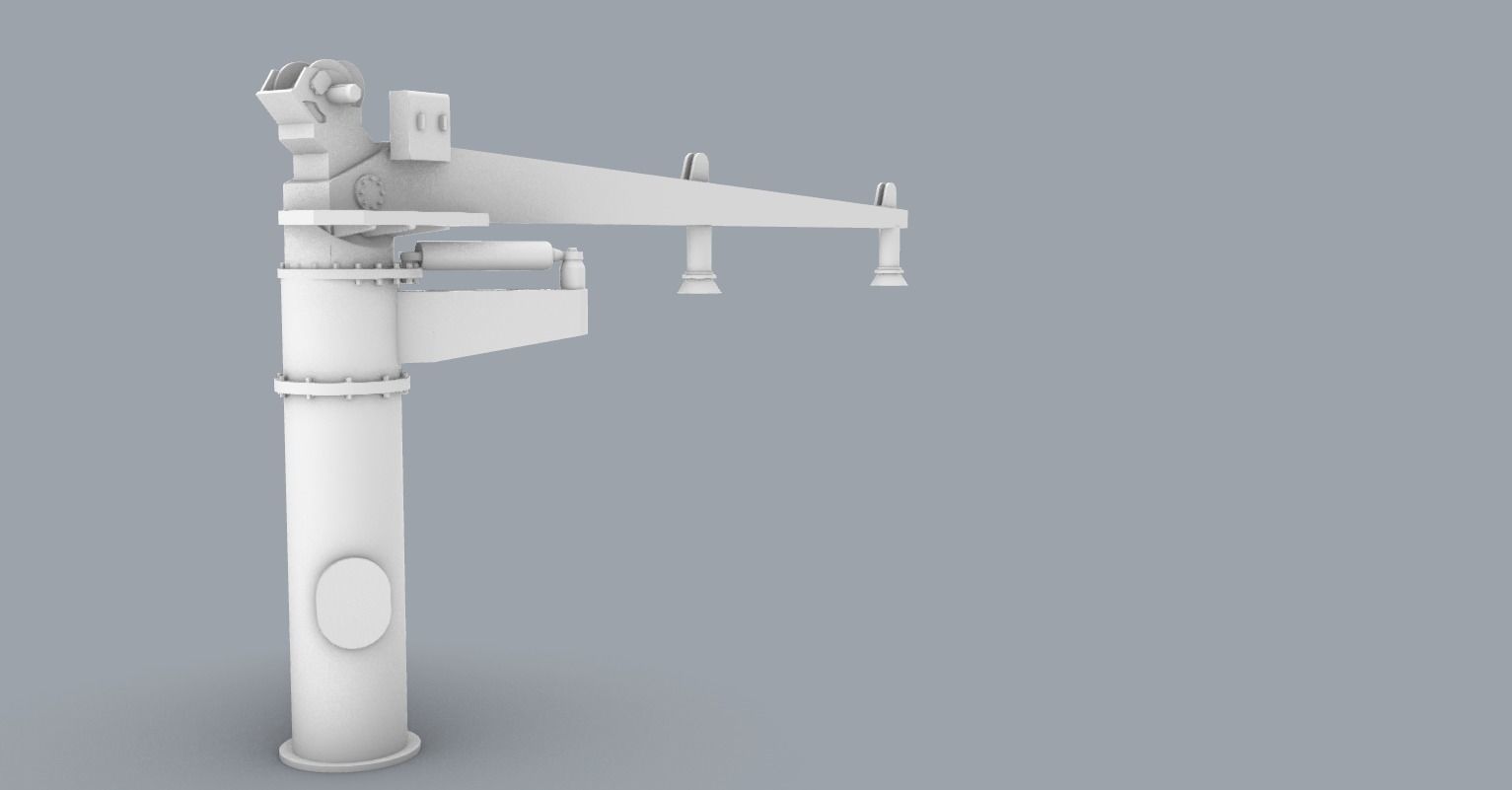 Palfinger Crane 2 Low-poly 3D model_1