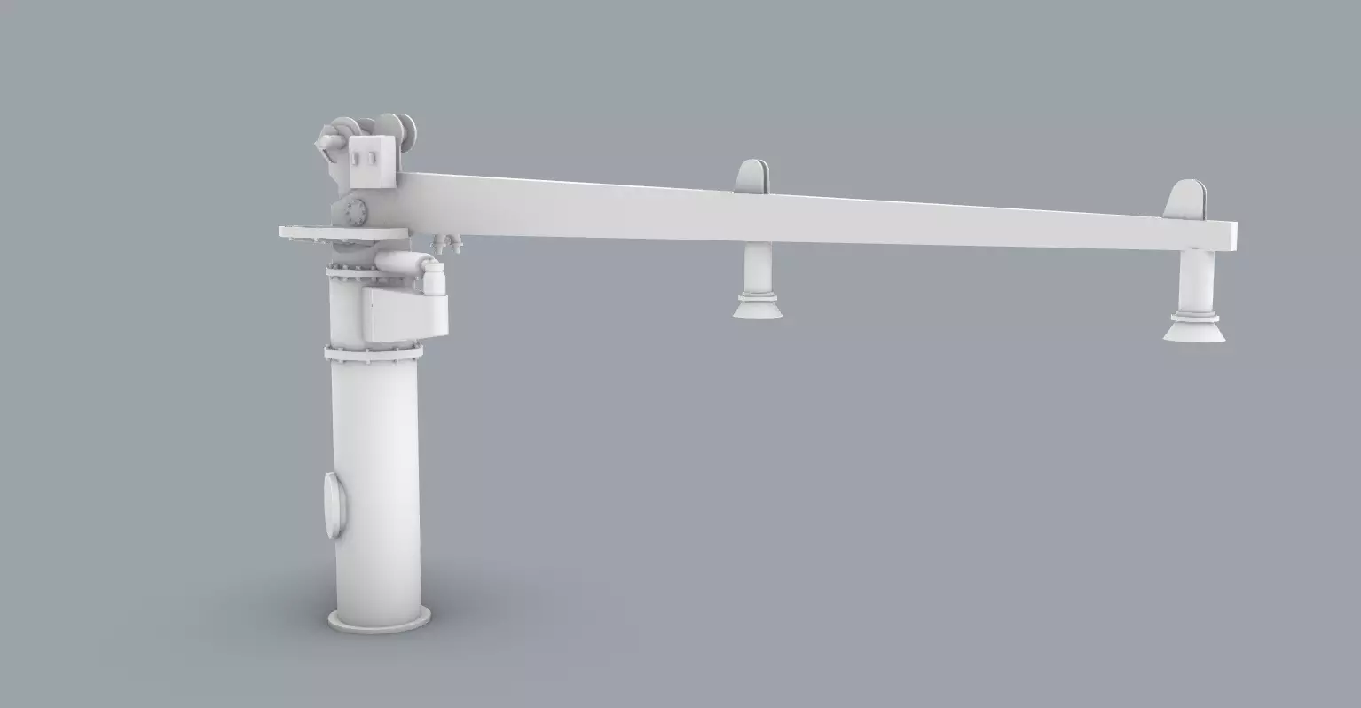 Palfinger Crane 2 Low-poly 3D model_0