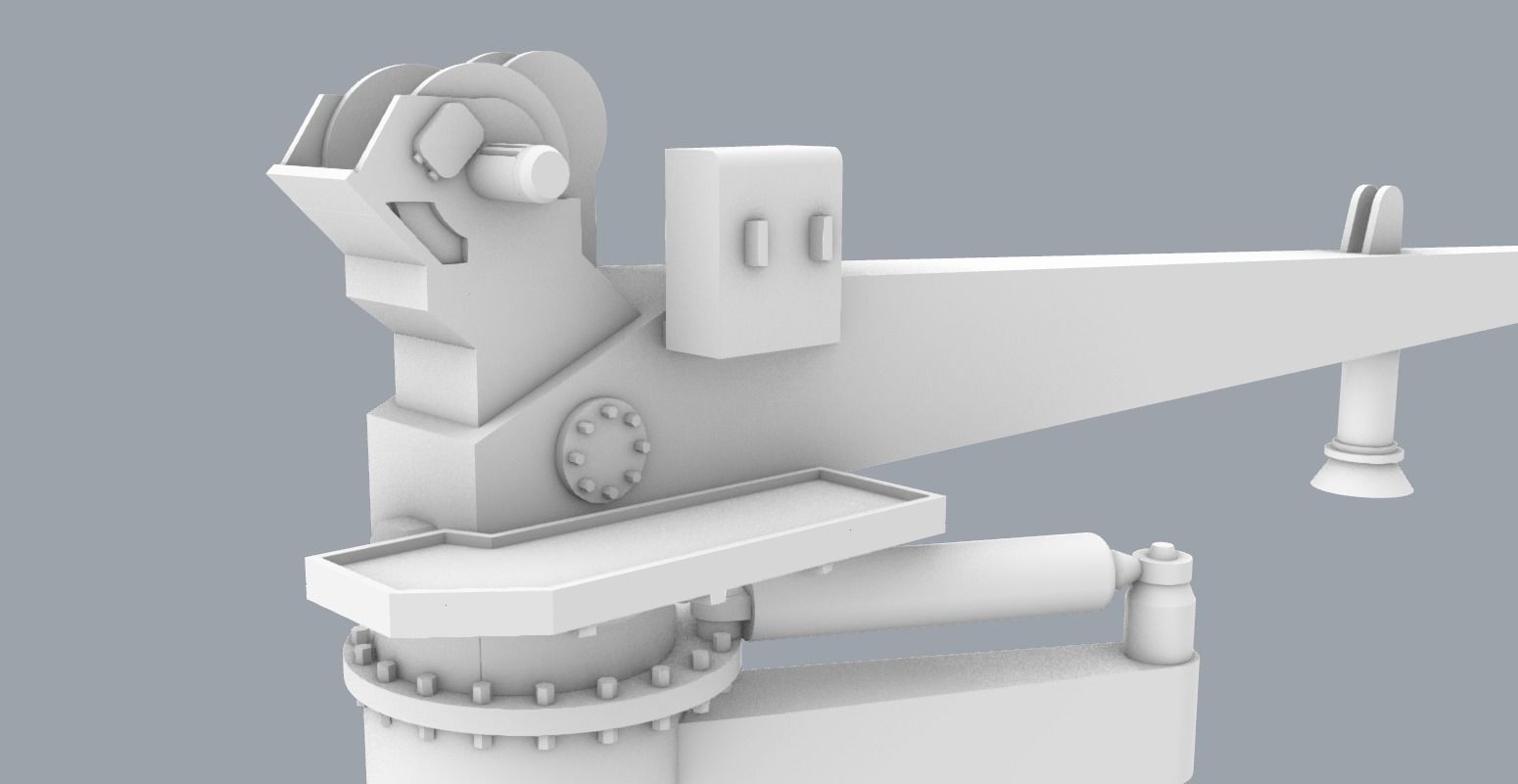 Palfinger Crane 2 Low-poly 3D model_4