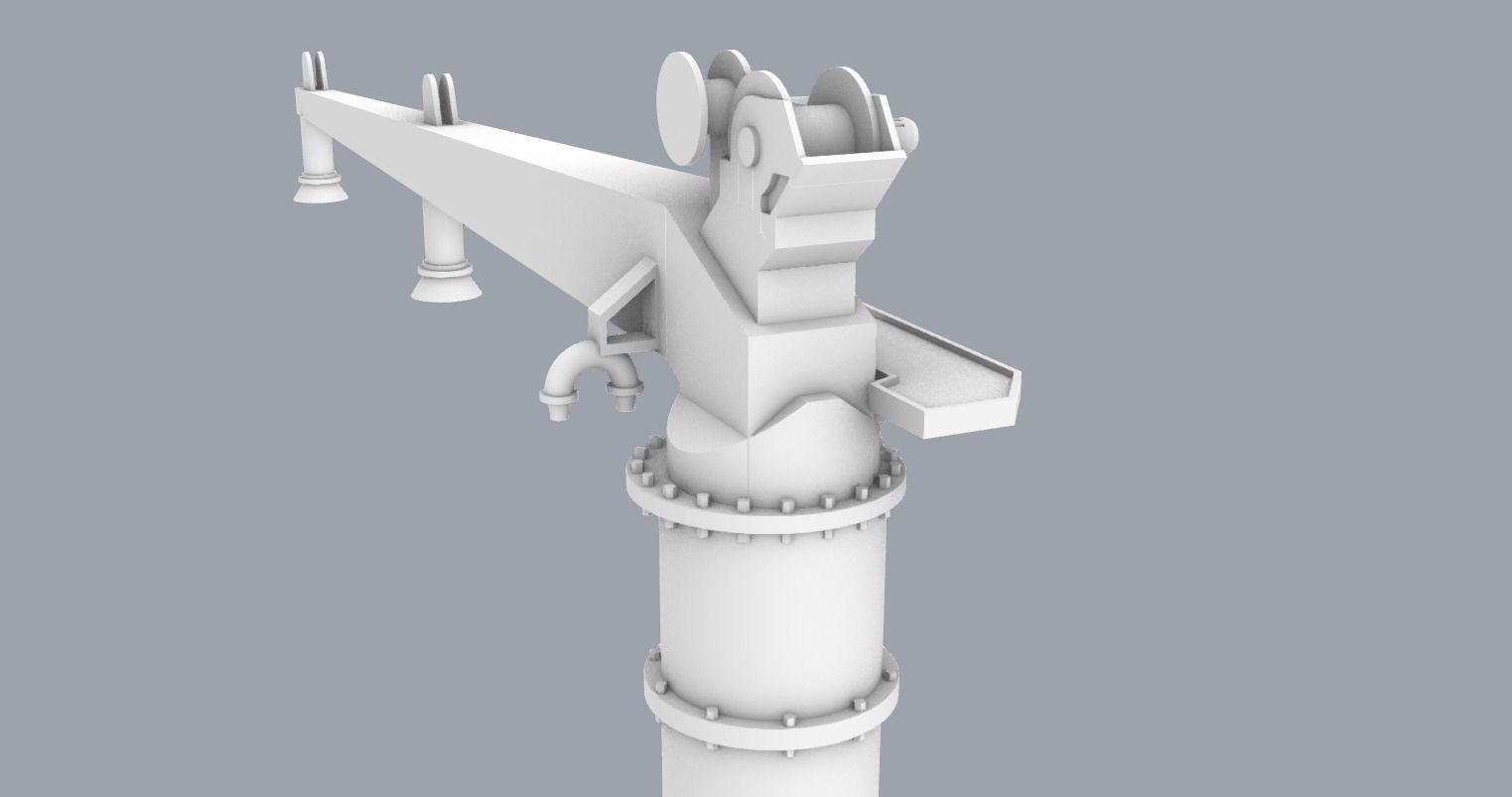Palfinger Crane 2 Low-poly 3D model_3