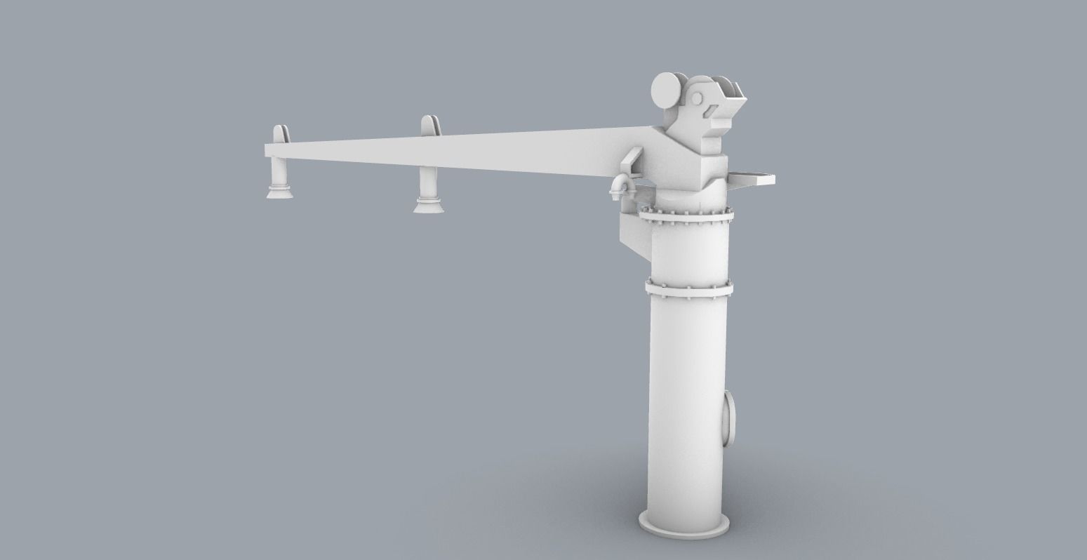 Palfinger Crane 2 Low-poly 3D model_2