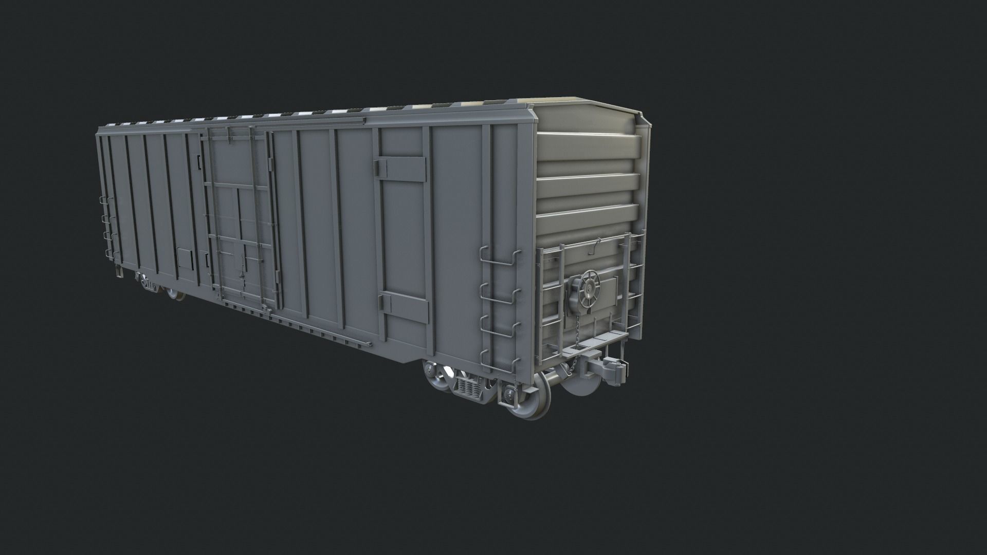 Box Car 3D model_2
