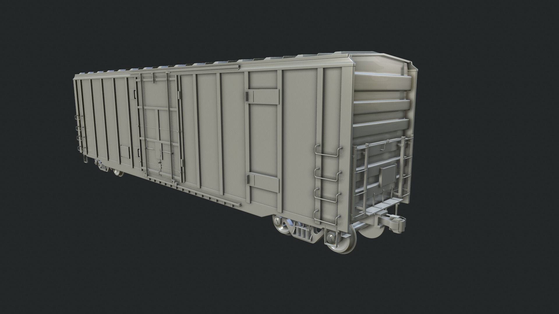 Box Car 3D model_1