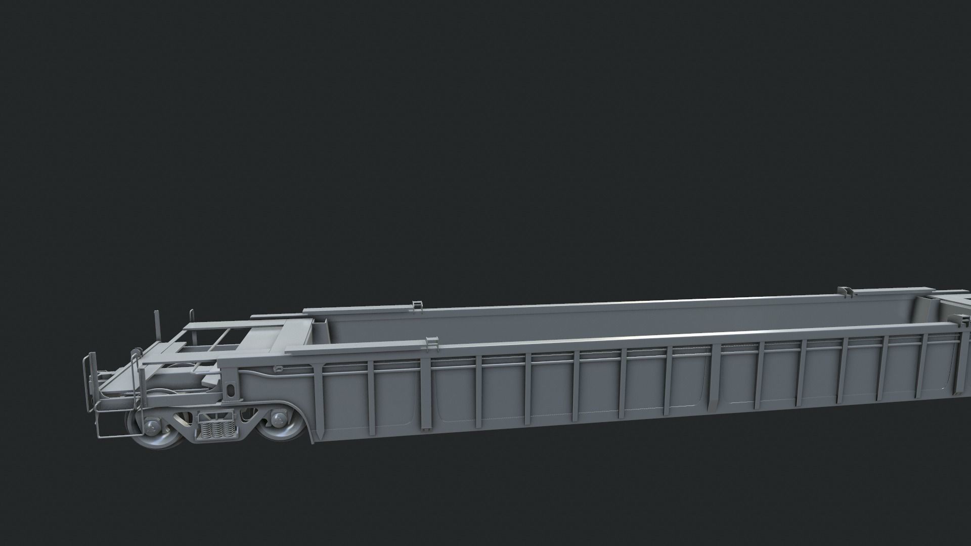 Flat Car 3D model_6