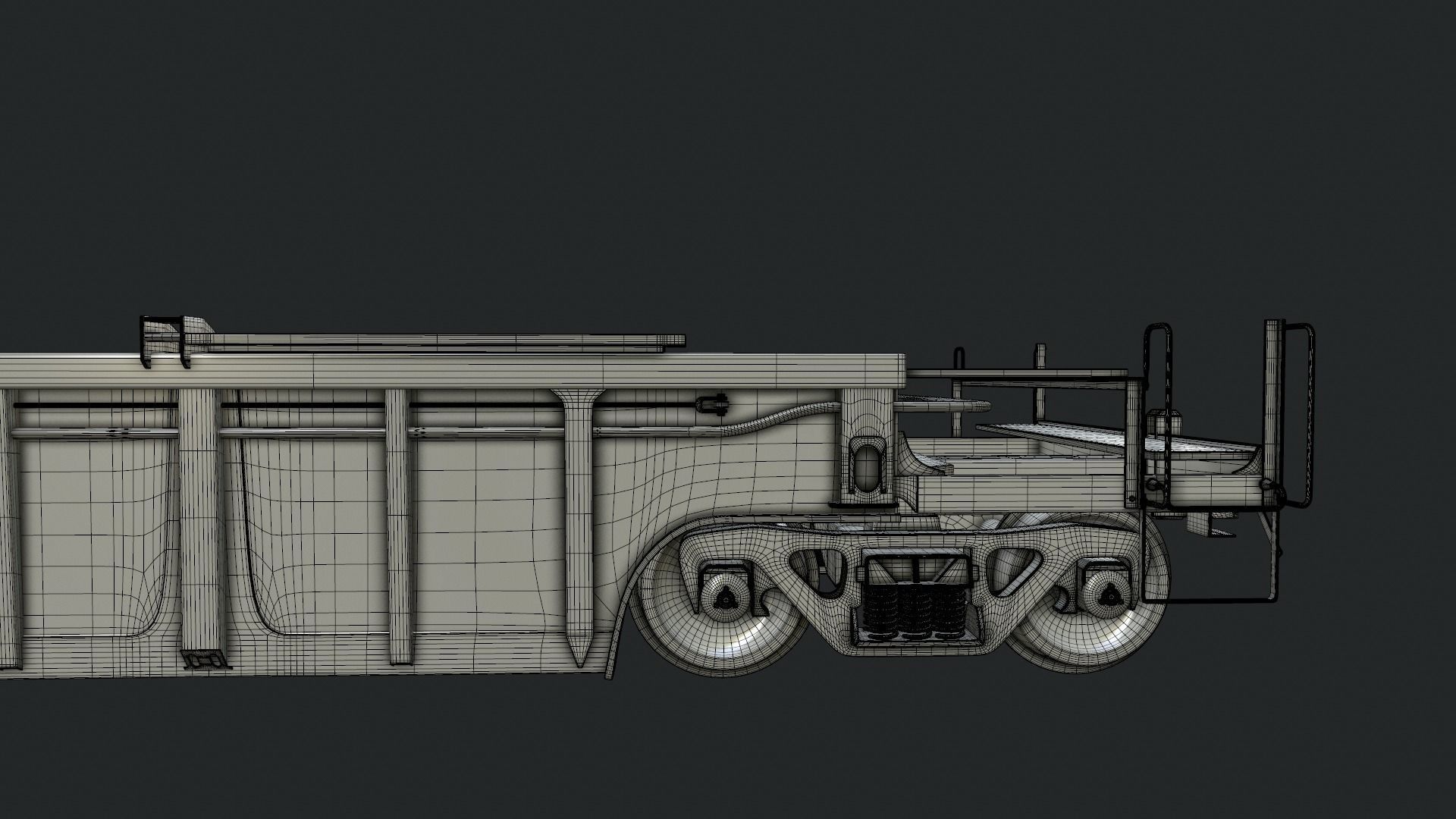 Flat Car 3D model_12