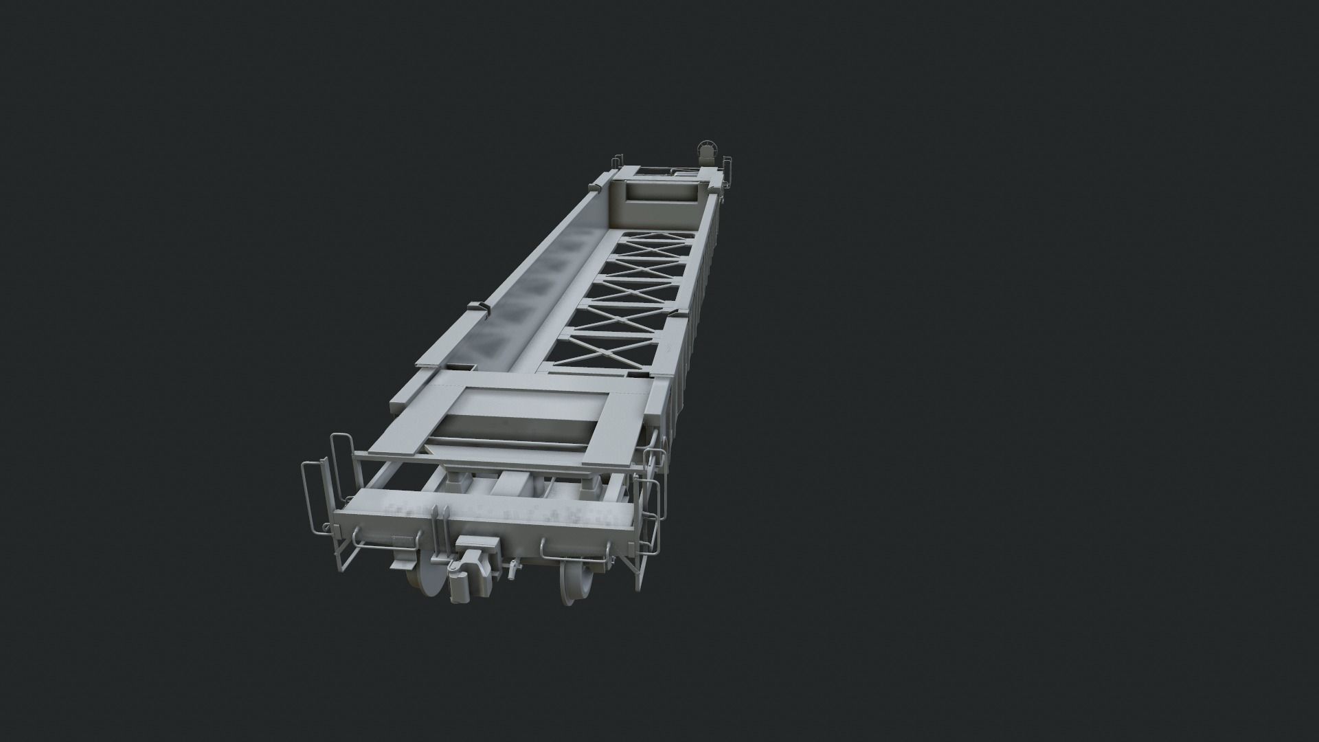 Flat Car 3D model_5