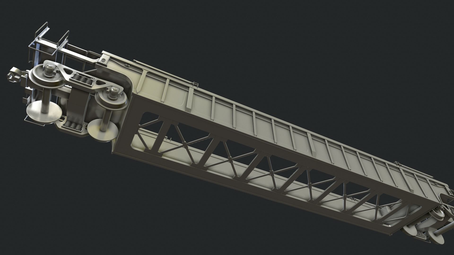 Flat Car 3D model_10