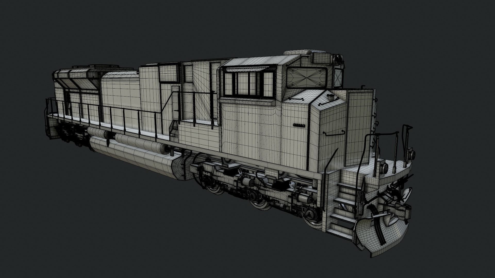 EMD-SD70ACe Locomotion 3D model_14