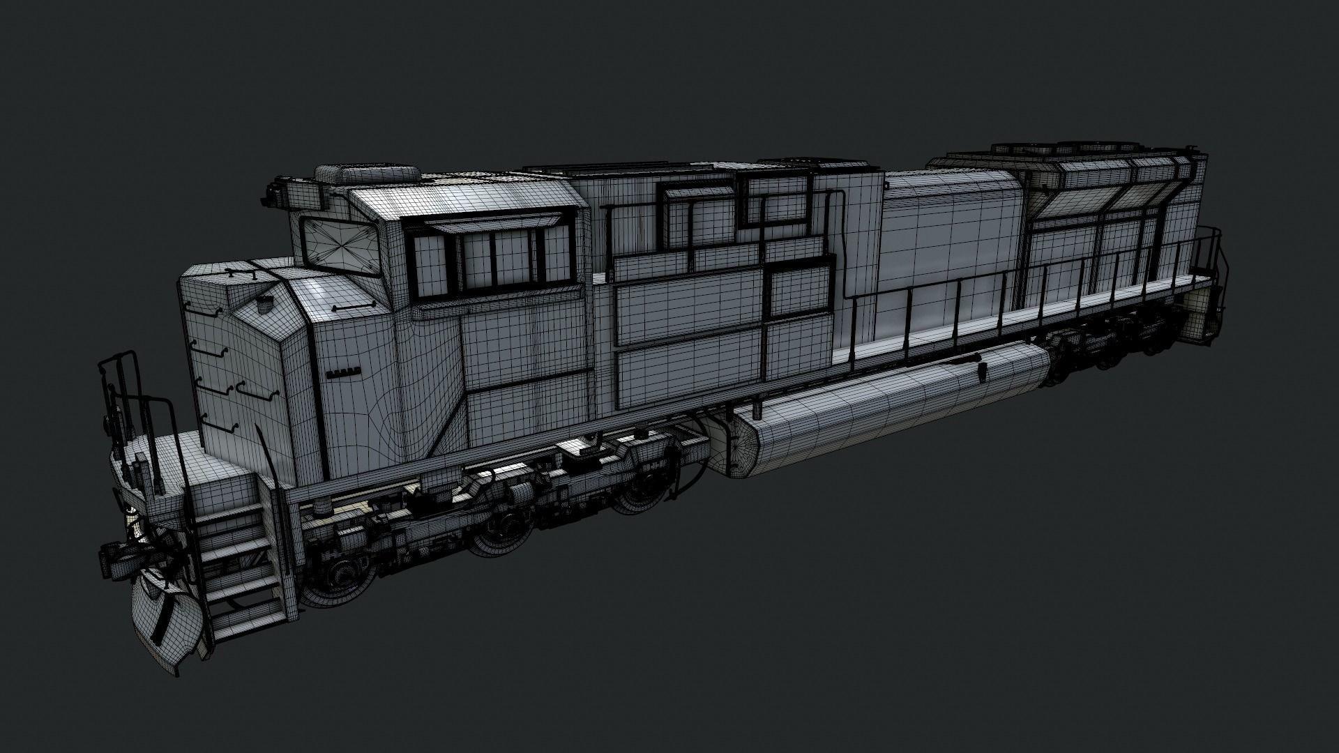 EMD-SD70ACe Locomotion 3D model_13