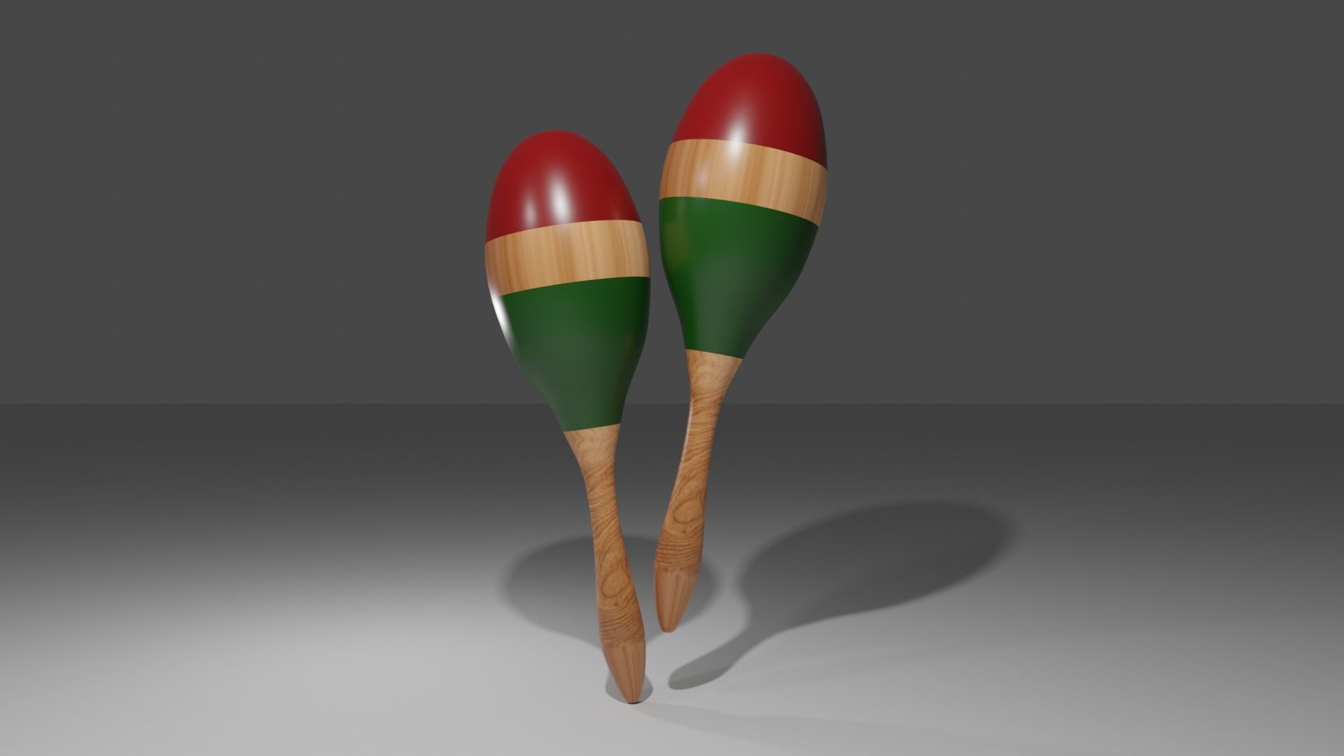 maracas 3D model_4