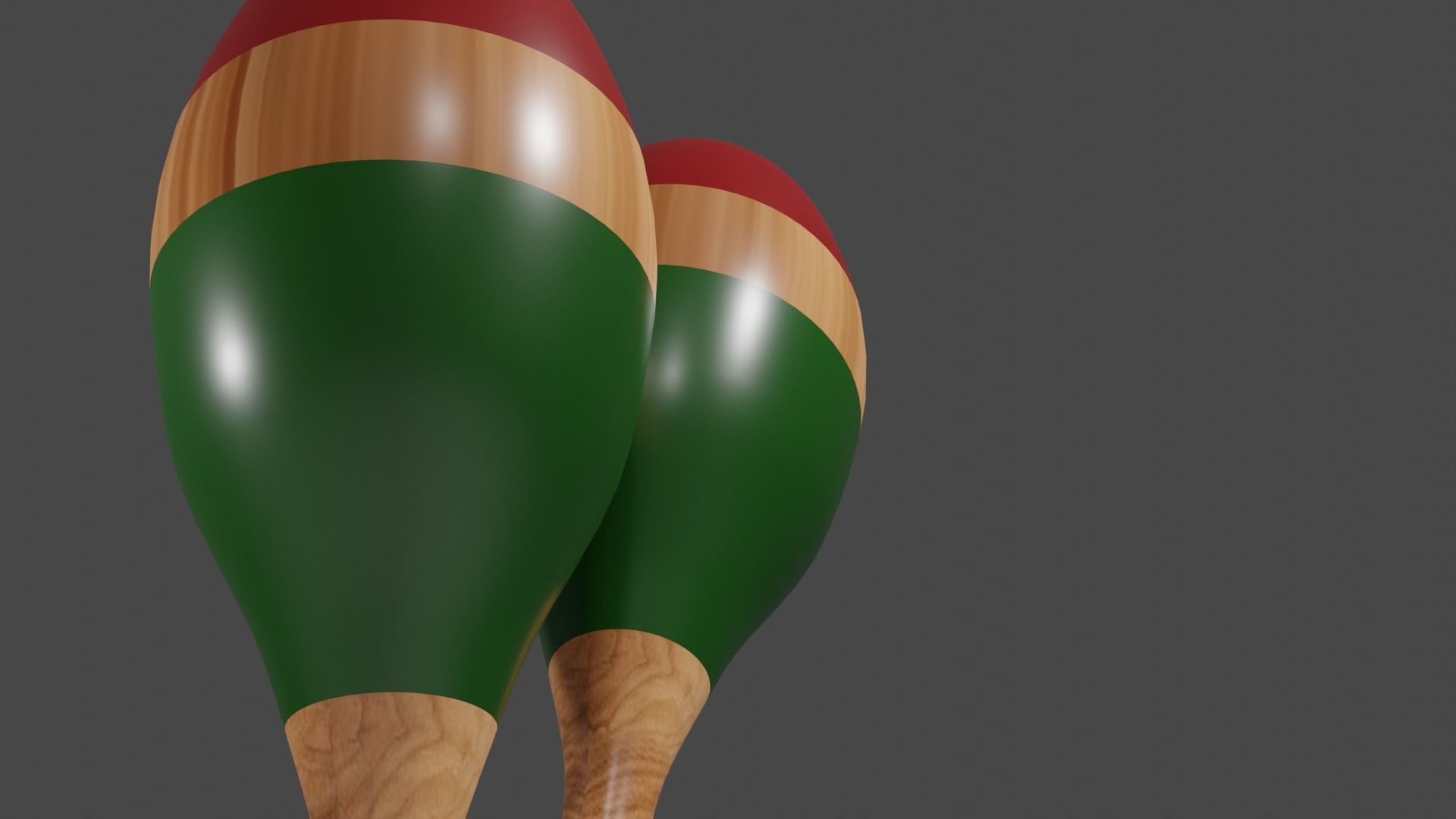 maracas 3D model_2