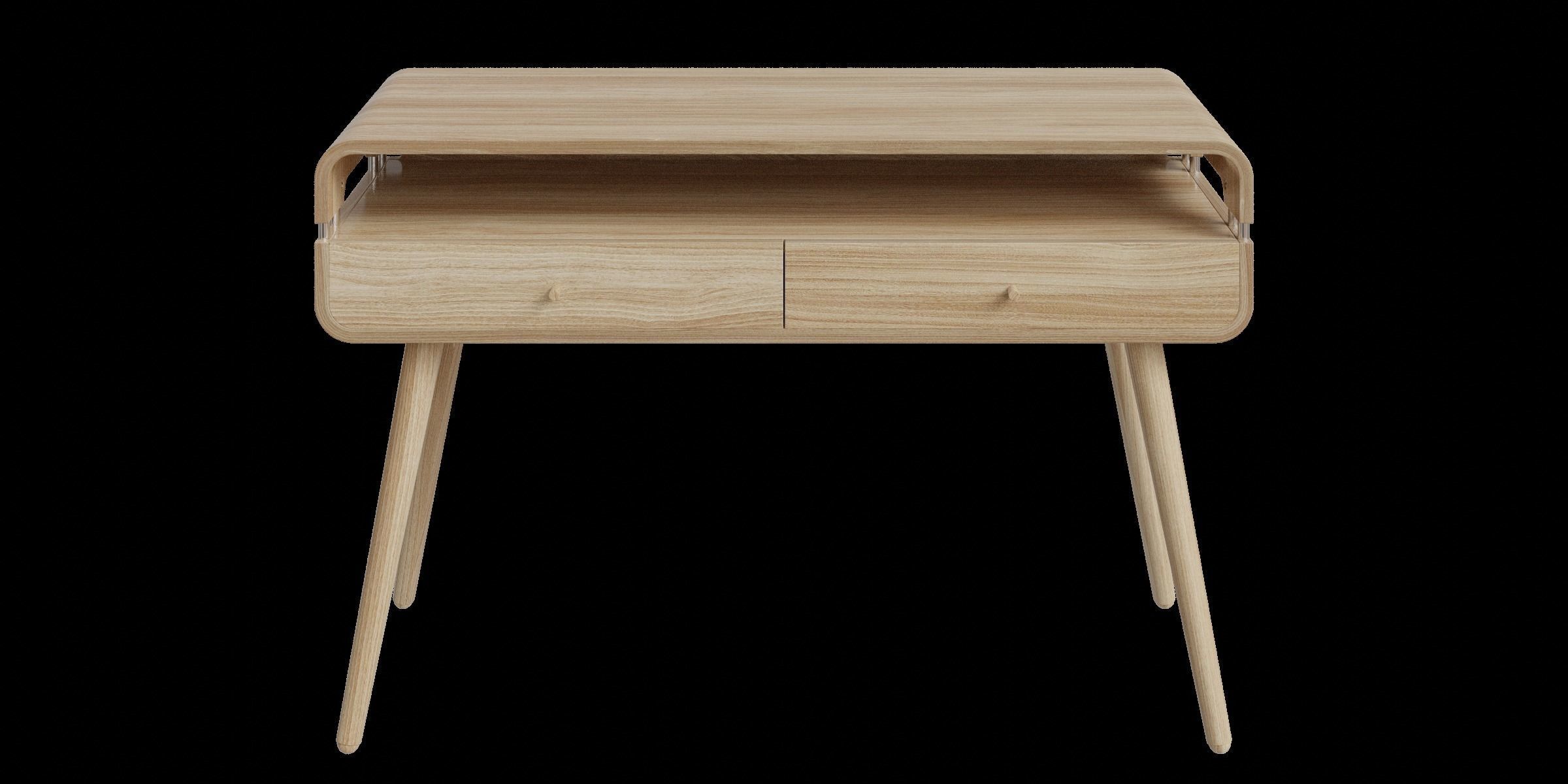 Oak Effect Console Table Low-poly 3D model_9