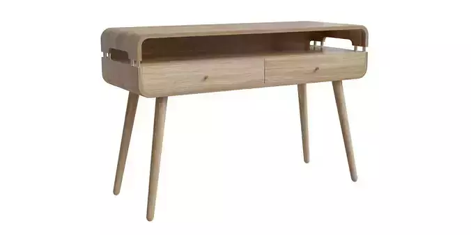 Oak Effect Console Table