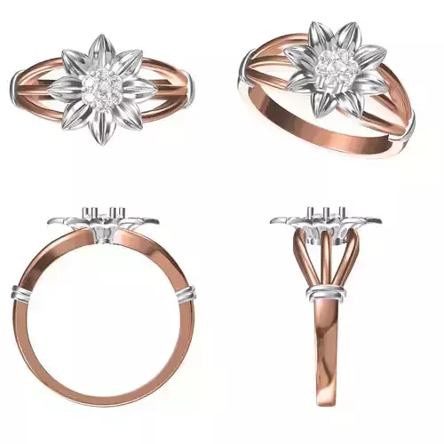 Wedding Engagement Women Ring STL FBX JCD Details