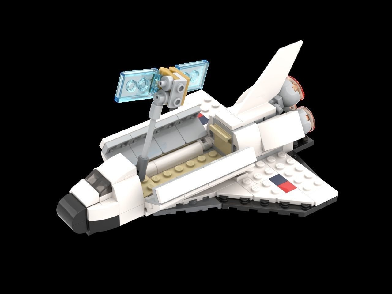 LEGO SPACE SHUTTLE 31134 3D print model_2