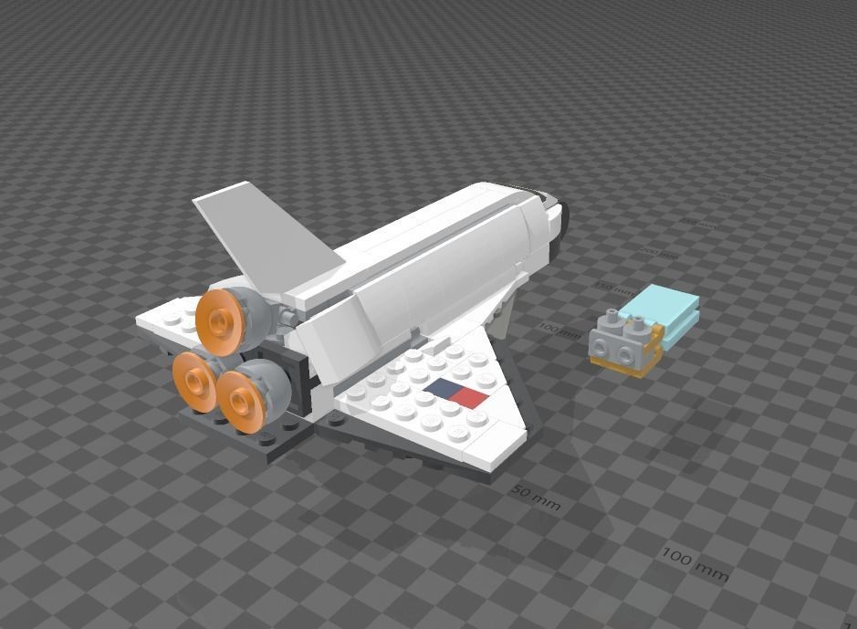 LEGO SPACE SHUTTLE 31134 3D print model_4