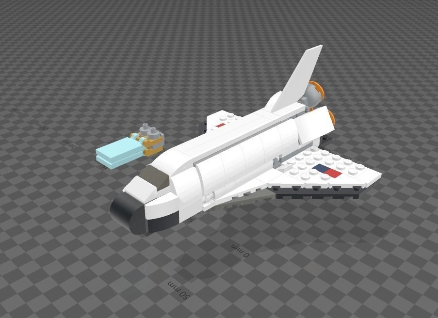 LEGO SPACE SHUTTLE 31134 3D print model_3