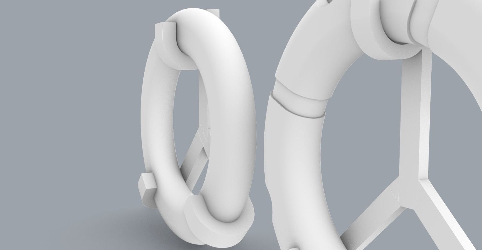 PM Lifebuoy Set 3D print model_5