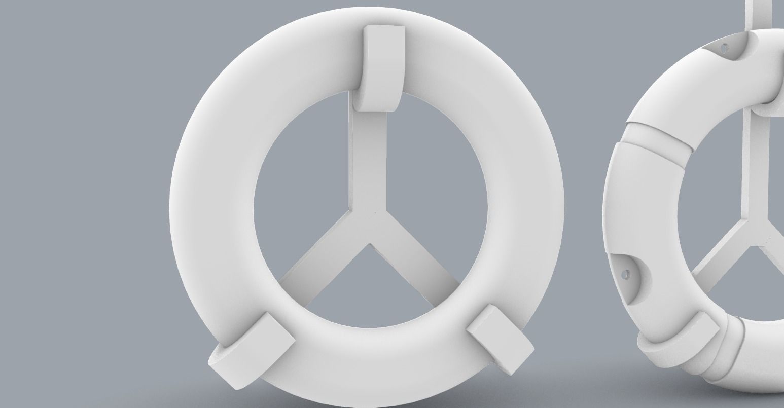 PM Lifebuoy Set 3D print model_4