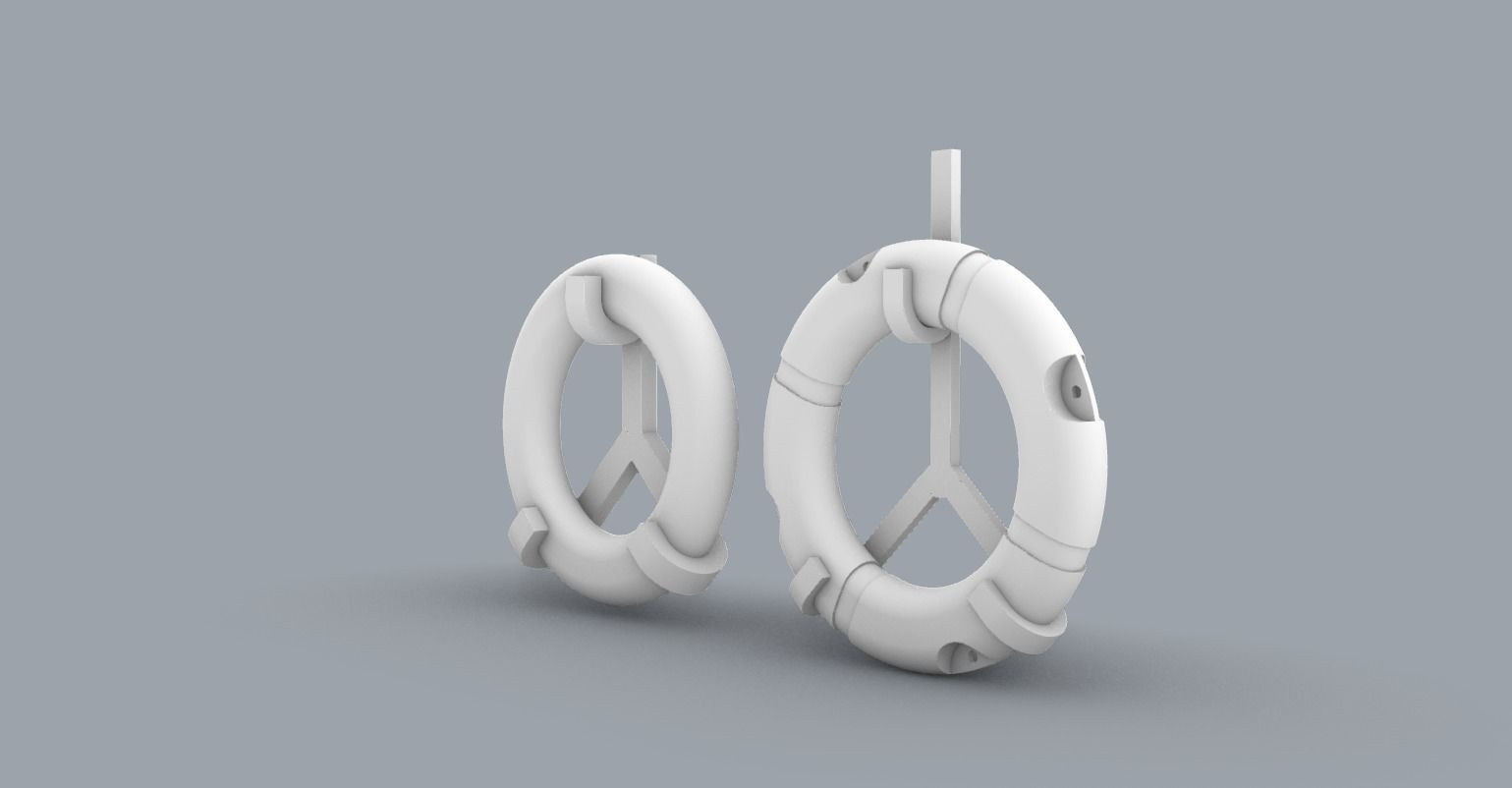 PM Lifebuoy Set 3D print model_1