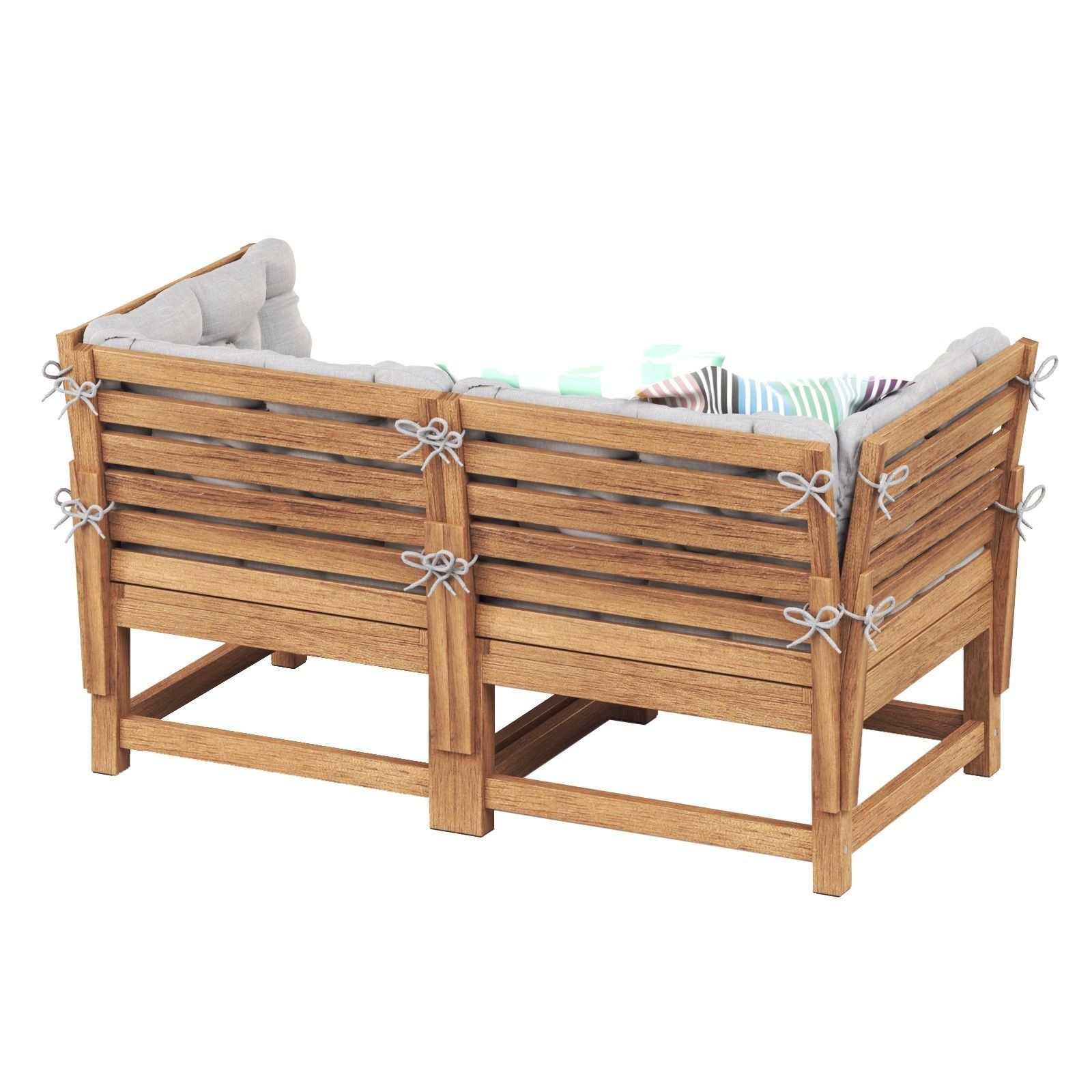 NAMMARO Modular 2-seater sofa with cushions IKEA 3D model_2